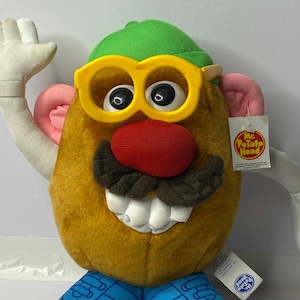 Hasbro Mr. Potato Head with Tags Plush 10&quot; Tall 1998 Hasbro Stuffed Toy Doll