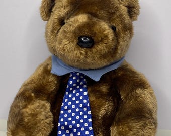 Ty Hero the Bear Beanie Buddies Plush Teddy Bear 15" Tall 2001 Stuffed Animal Toy