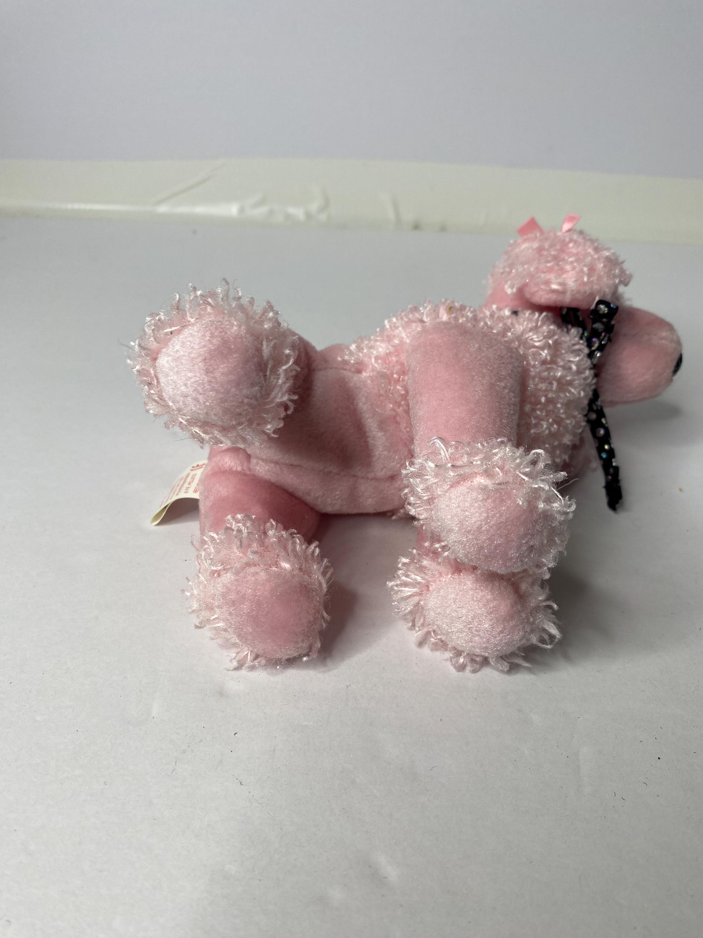 Ty Brigitte the Pink Poodle Beanie Babies Plush Pink Poodle Dog W