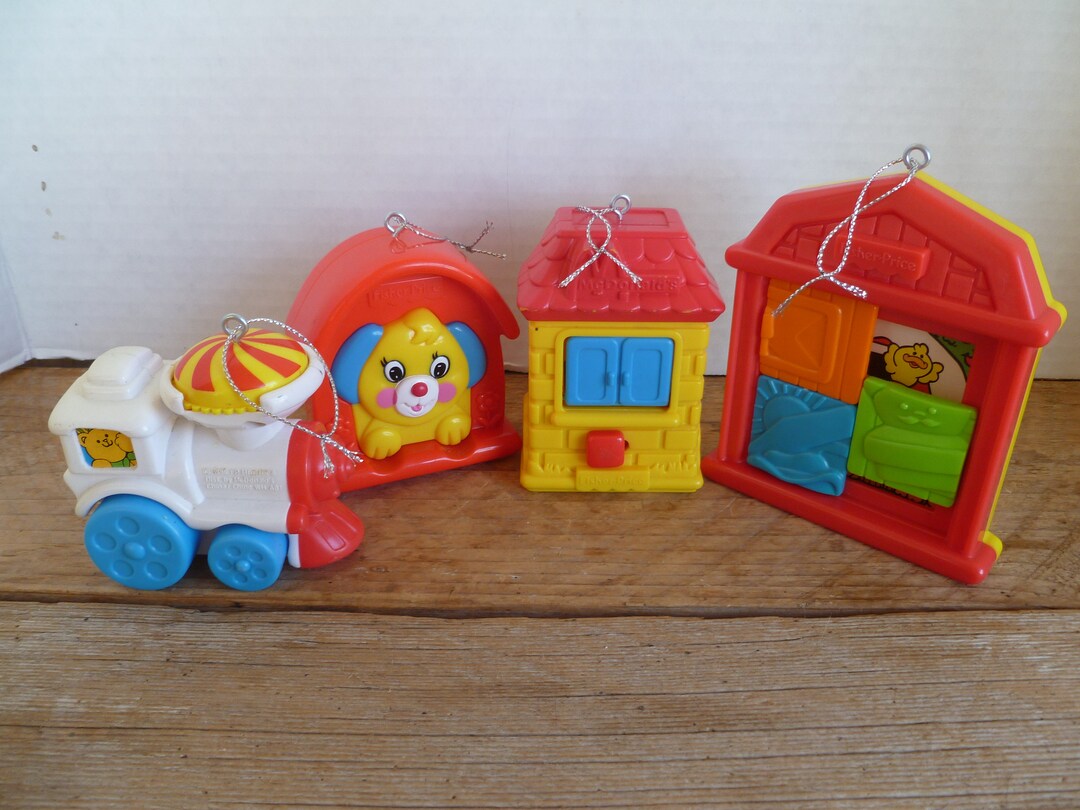 Fisher Price Mcdonalds Under 3 Happy Meal Toy ORNAMENTS Cake Etsy
