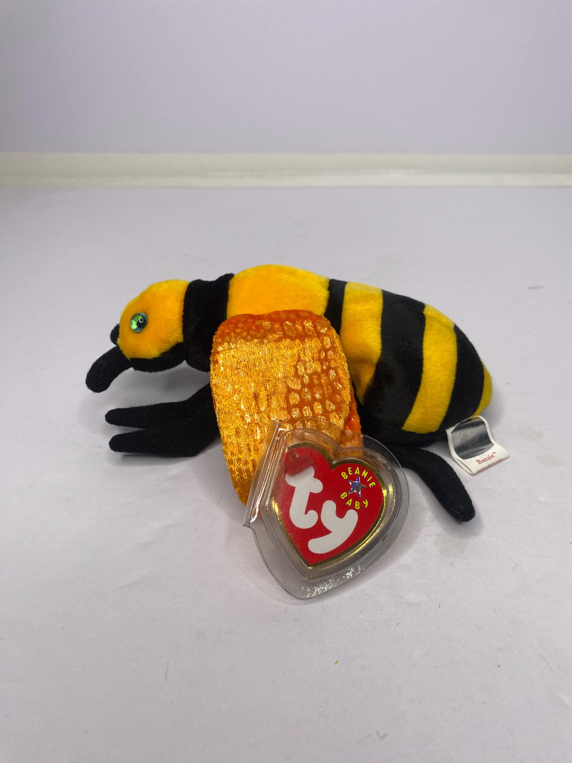 Ty Buzzie the Bee Beanie Babies Plush Bee W/ Tags 7