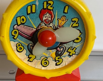 1 Vintage Mcdonald's Clock Ronald Mcdonald Alarm Clock - Etsy