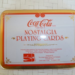 Coca Cola Nostalgia Playing Cards 1994 Santa Clause