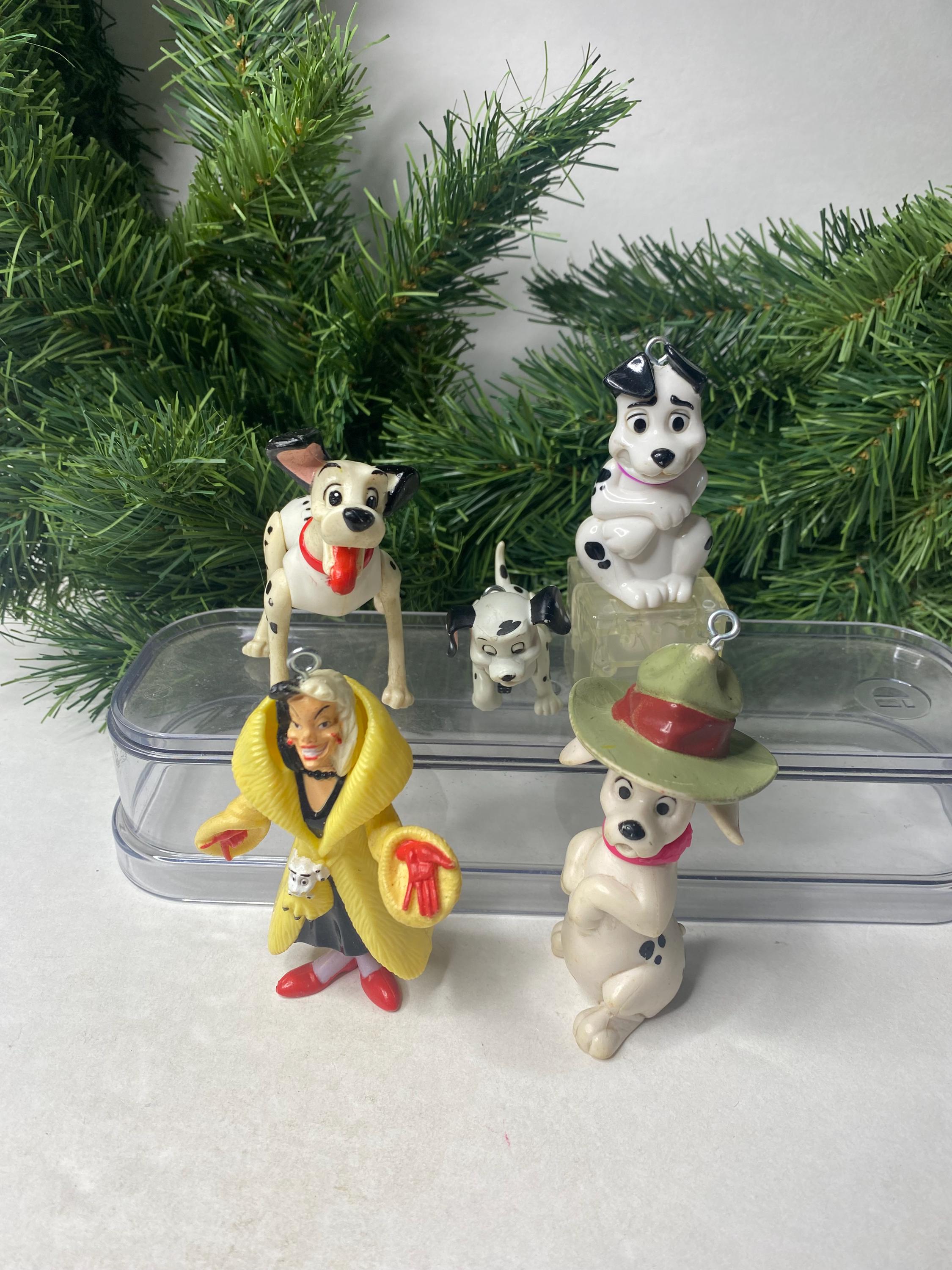 Disney 101 Dalmatians Christmas Ornaments Set of 5 Cruella De