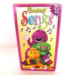 Barney VHS Barney Songs Sing Along Barney Home Video 1995 Approx 50 Minutes