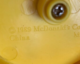 Mcdonalds Airplane Clock Ronald Mcdonalds 1989 Vintage Condition