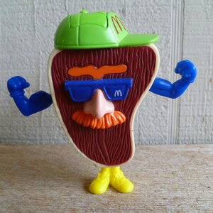 McDonalds Changeables T-Bone Steak Transformers 3&quot; Tall 1993 Vintage