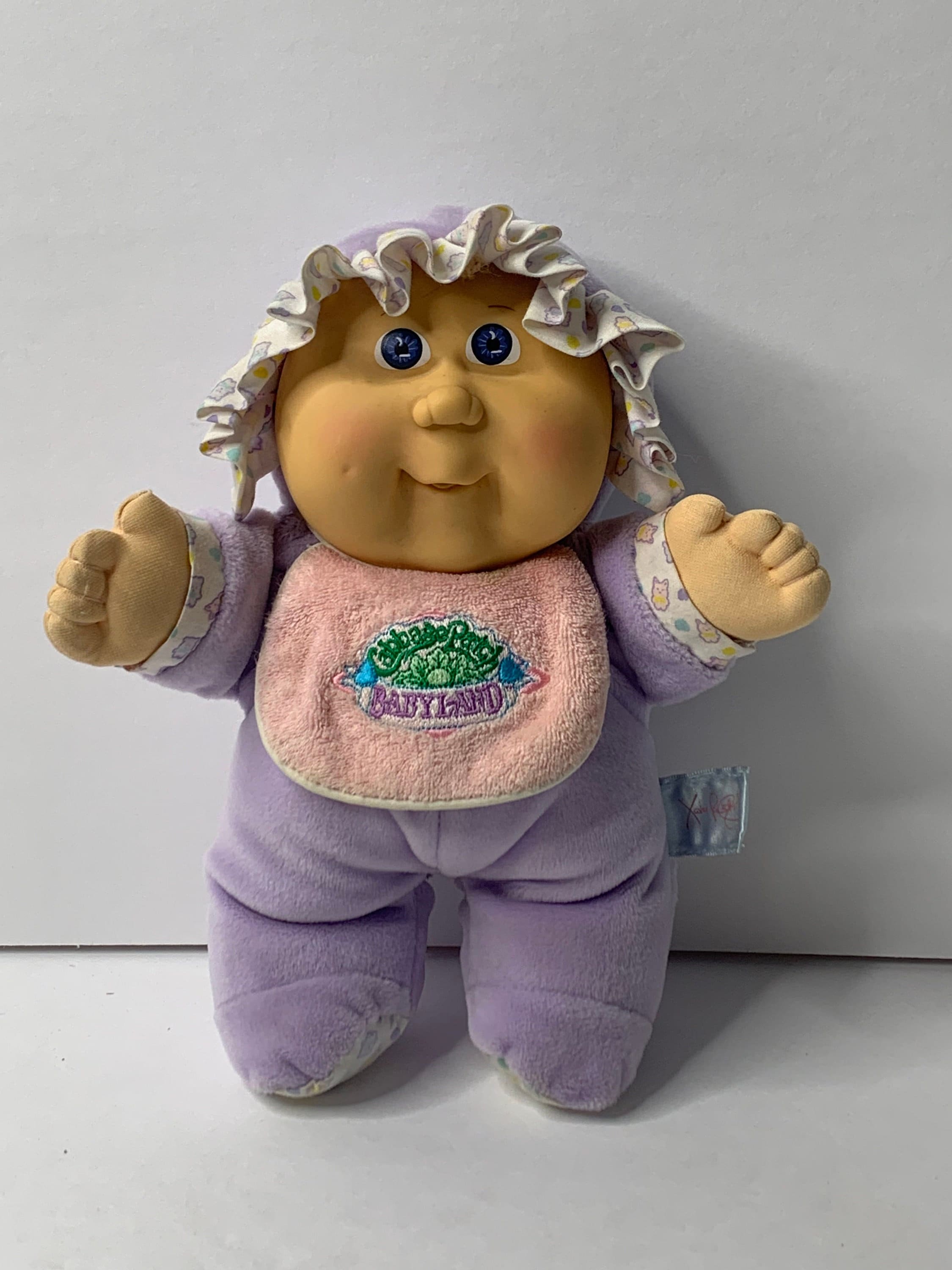 dolls country Cabbage Patch Babyland Girl Doll Rattle Blue Eyes 10