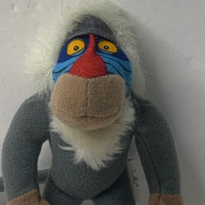 Lion King II Simbas Pride Rafiki Plush Tiny 4.5&quot; Tall Stuffed Animal Toy McDonalds Happy Meal Toy