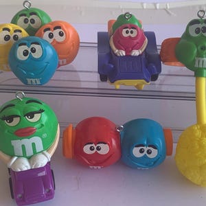 M & M Candy Cake Toppers Set of 5 McDonalds Happy Meal Toys