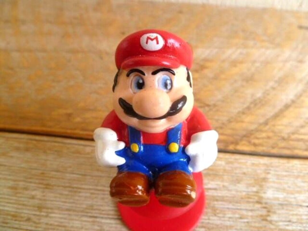 スーパーマリオブラザーズ 任天堂 マリオ 吸盤付き 高さ3インチ 1989年