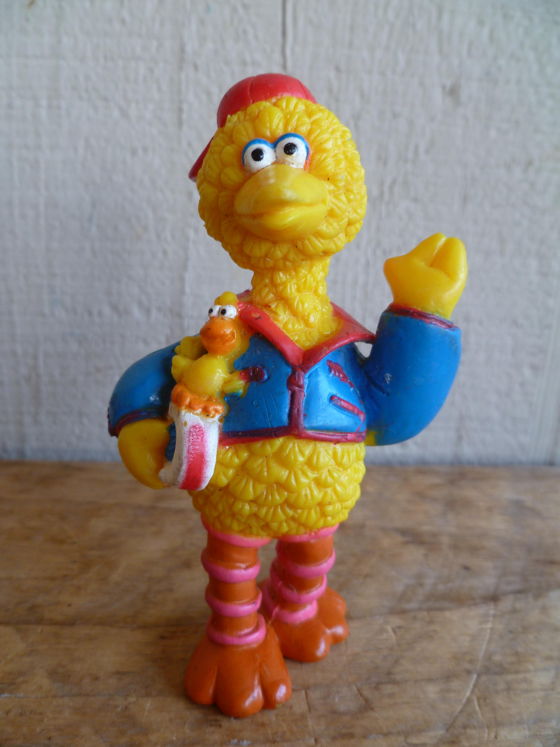 Sesame Street Big Bird Figure With Bird Cake Topper Etsy
