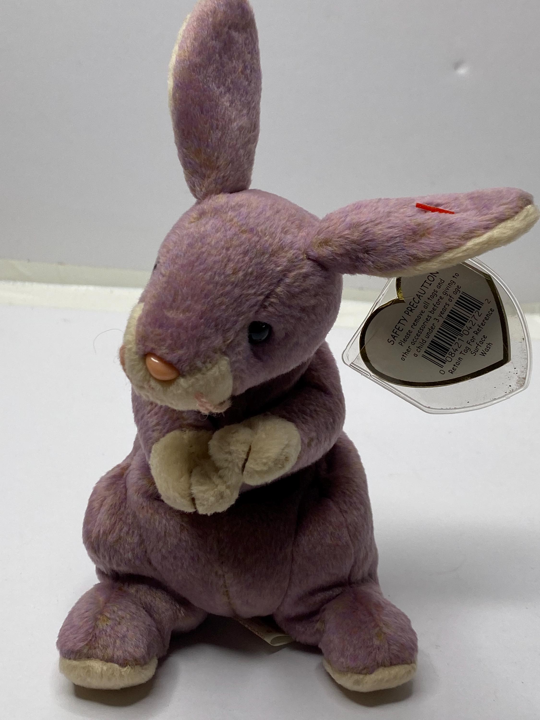 Ty Springy Ty Springy the Rabbit Beanie Babies Plush Purple Bunny Rabbit 8