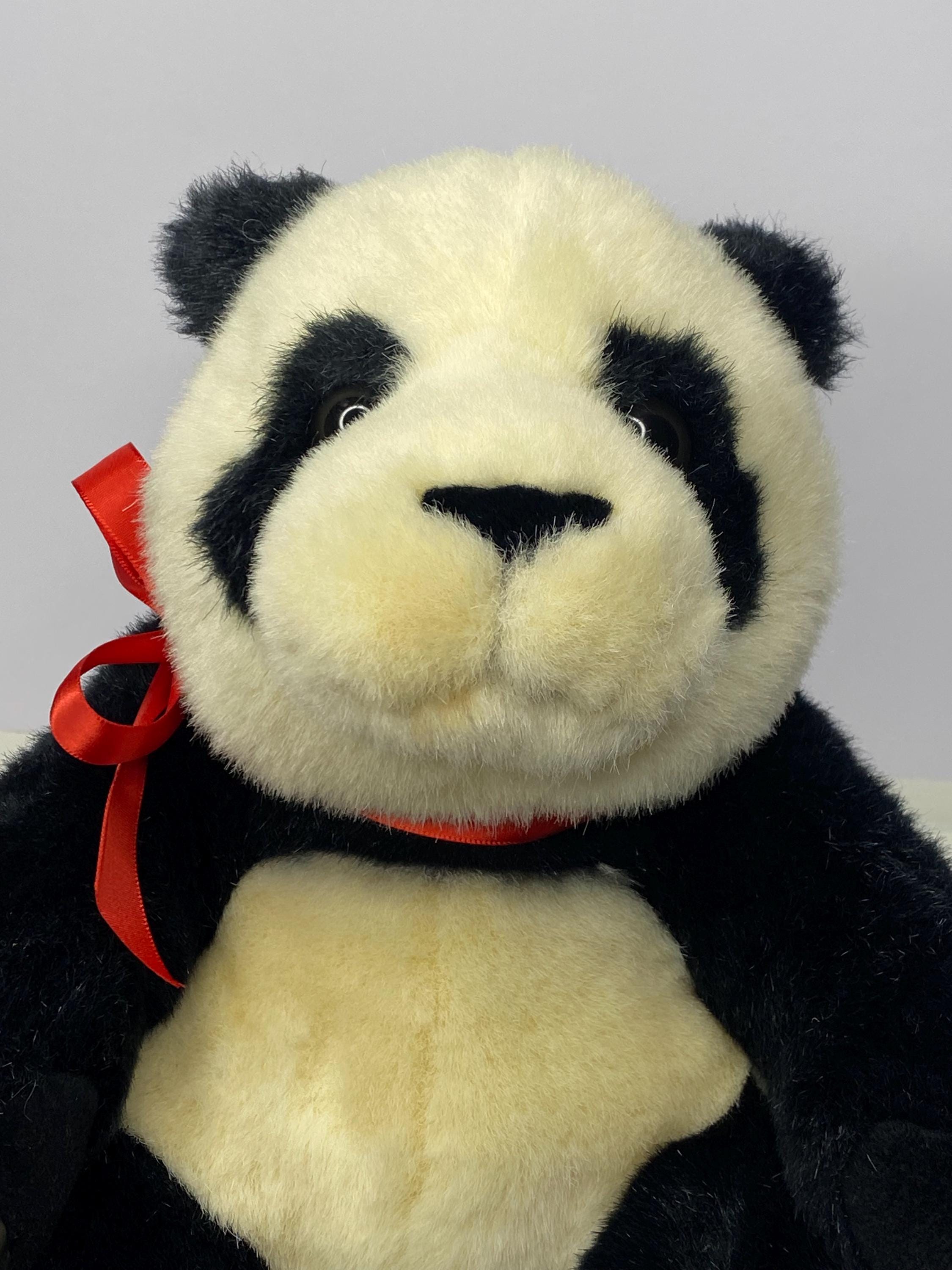 Vintage Discovery Channel Plush Realistic Panda 12