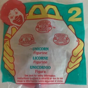 Littlest Pet Shop Unicorn  5&quot; Tall 1995 NIP #2 McDonalds Happy Meal Toy