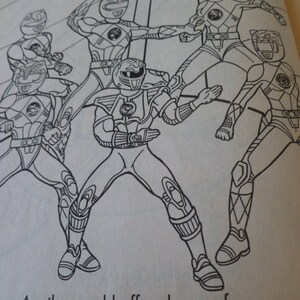 Vintage New Mighty Morphin Power Rangers the Movie Coloring Activity Book - Etsy