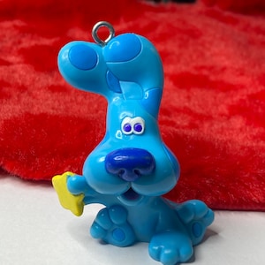 Blue&#39;s Clues PVC Dog Christmas Ornament Cake Topper Viacom 2.5&quot; Tall