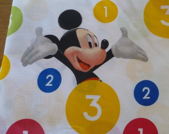 Sábana plana vintage Disney Mickey Mouse tamaño 123