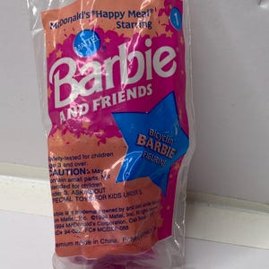 Mattel Barbie and Friends Bicyclin&#39; Barbie Figurine NIP 7&quot; Tall 1994 #1 McDonalds