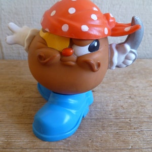 Playskool Potato Head Kids Pirate Doll Hasbro Cake Topper 3&quot; Tall 1986