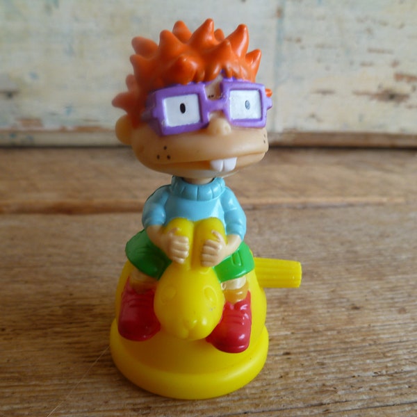 Rugrats "Chuckie" Wind Up Toy Cake Topper 2.75" Tall 1998 Burger King