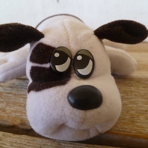 Tonka Pound Puppy Newborn 8" Long 1980's Television Cartoon Stuffed Animal Toy