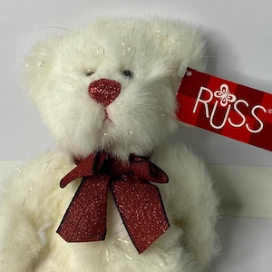 Russ Berrie Twinkles Bear Plush Teddy Bear W/ Tags 9" Tall Stuffed Animal Toy