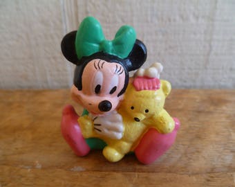 Figura de plástico de Minnie Mouse de Disney para tarta de 4,4 cm de alto