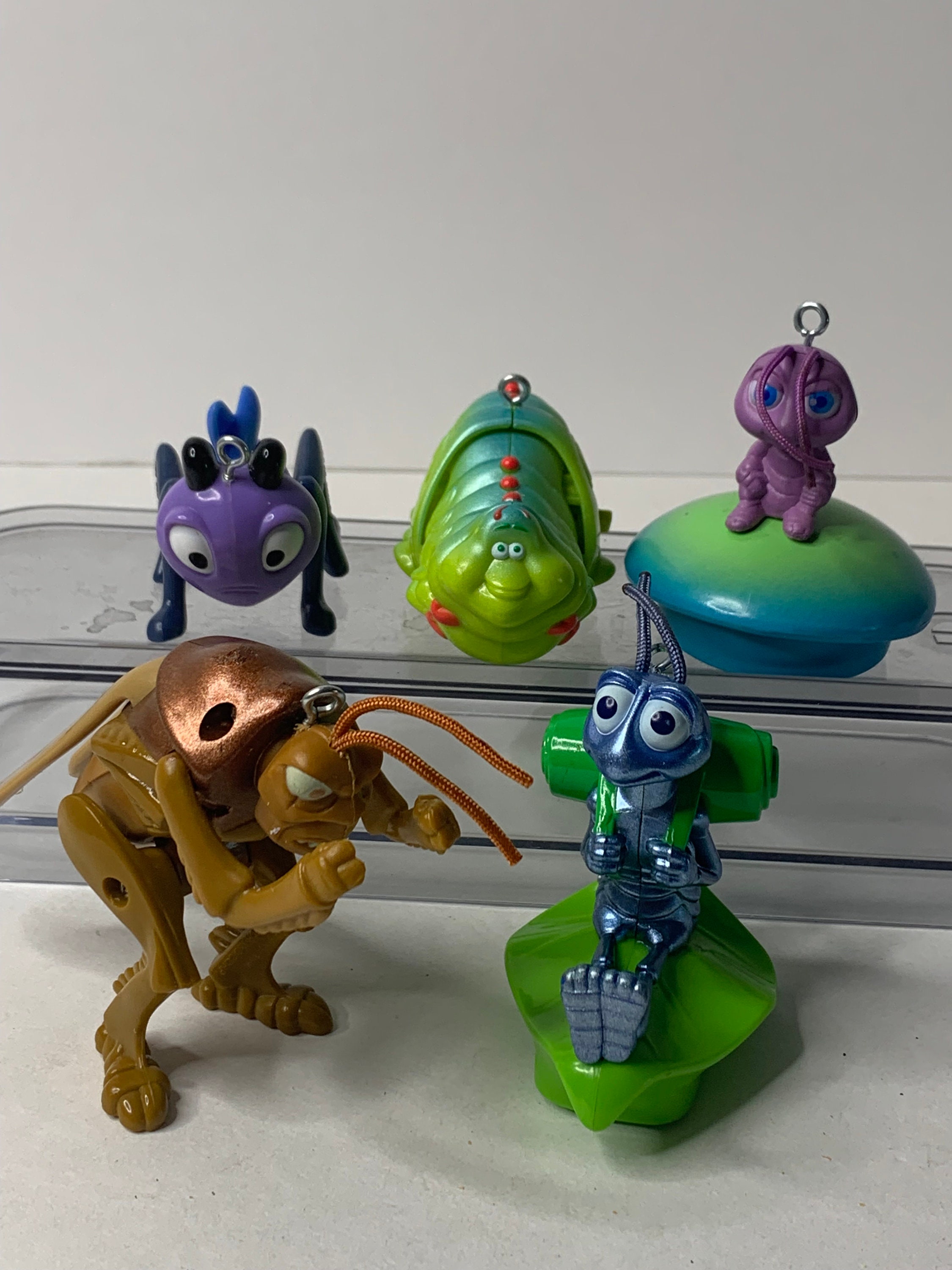 Bugs Life Christmas Ornament Wind up Disney Pixar Toy Set of 5
