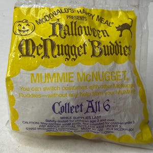McDonalds McNugget Mummy Happy Meal-speeltje nieuw in verpakking 1992