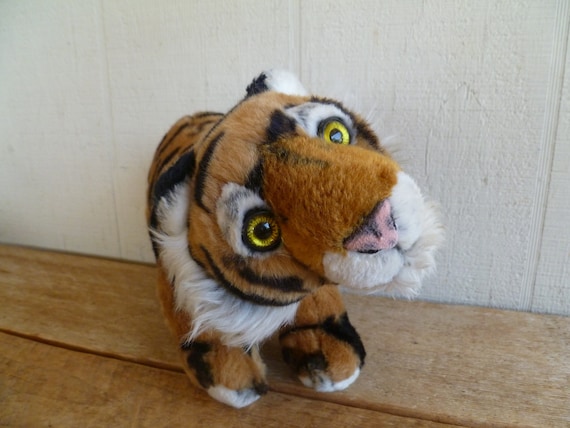 vintage stuffed tiger