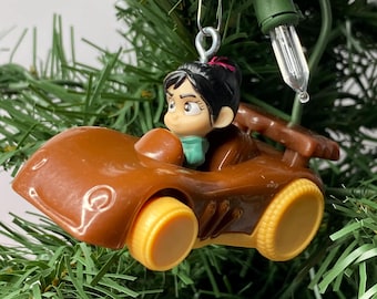 Adorno navideño para pastel de Vanellope de Ralph el Demoledor, 7,6 cm de largo
