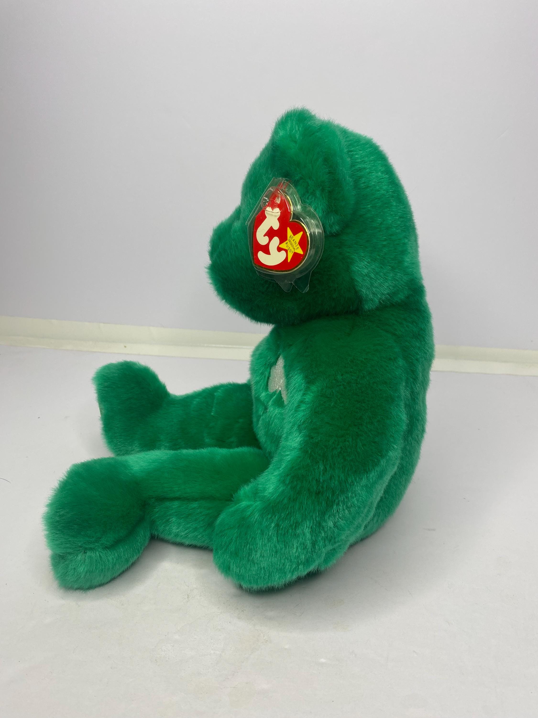 Ty ぬいぐるみベア 緑色 バディーズ Ty エリン ザ ベア ビーニー バディーズ ぬいぐるみ テディベア タグ