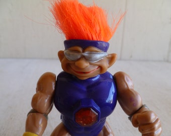 Teenage Mutant Ninja Turtle Troll Figurine on Skates 5" Tall 1993 Mirage Studios Hair Cut Shorter