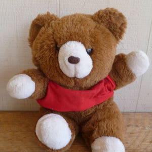 Cuddle Wit Teddy Bear Plush Stuffed  10&quot; Tall Sitting Stuffed Animal Toy