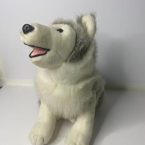 Siberian Husky Dog Wolf 12" Tall  Unipak 12" Tall 1990 Stuffed Animal Toy