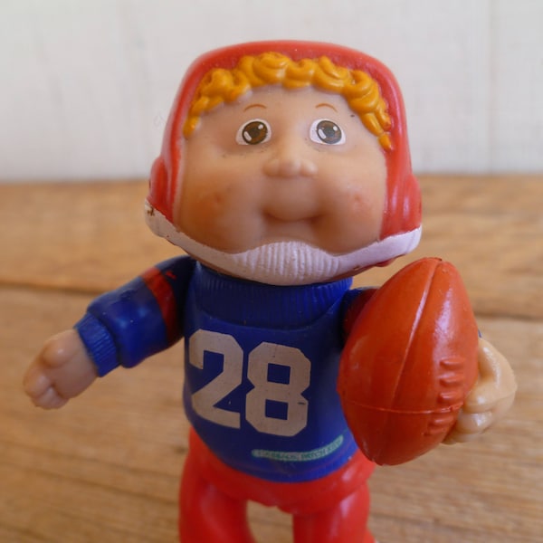 Cabbage Patch Kids Miniature Figurine Doll with Football  #28