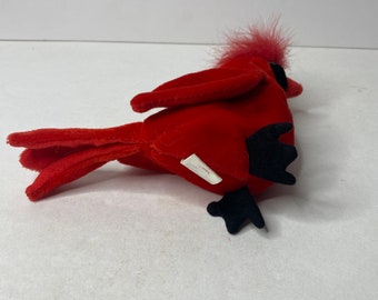 希少 Ty Mac the Cardinal ビーニーベイビー ぬいぐるみ タグ付き 高さ