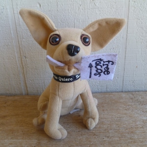 Taco Bell Chihuahua Dog W/ Collar &quot;Free Tacos&quot; Does Not Talk Applause