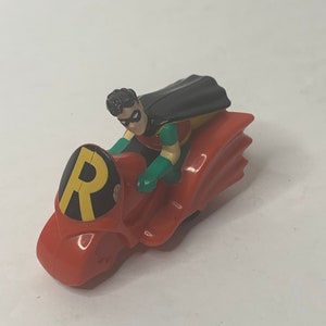 D C Comic Batman Robin Figure Cake Topper 2 Tall x 3 Long 1993 image 2