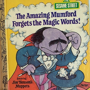 Sesame Street &quot;The Amazing Mumford&quot; 1979 Little Golden Book