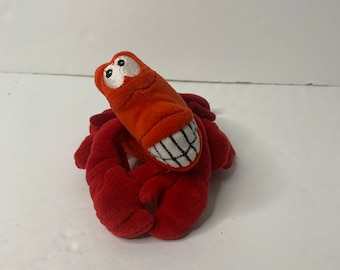 Disney Little Mermaid Plush Sebastian 7" Long Stuffed Animal Toy