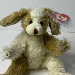 Ty Scruffy the Dog Attic Treasures Jointed Plush Dog W/ Tags 1993 Stuffed Animal Toy