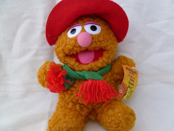 Mcdonalds Happy Meal Muppets Baby Fozzie Bear 1988 With Tags Stuffed Toy Doll Etsy