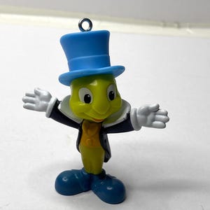 Disney Pinocchio Jiminy Cricket Christmas Ornament Figurine Cake Topper 3.5&quot; Tall