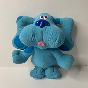 Blue&#39;s Clues Talking Plush Dog Tyco 12&quot; Tall 1997 Works Stuffed Animal Toy
