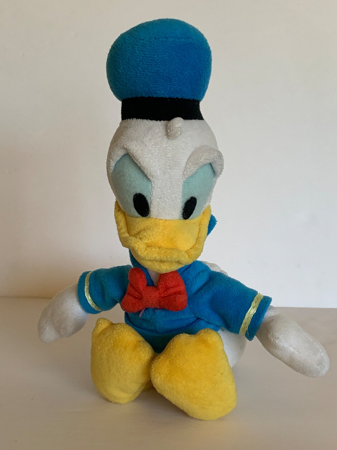 Donald Duck Bean Bag Plush Floppy Head Disney 11 Tall Etsy