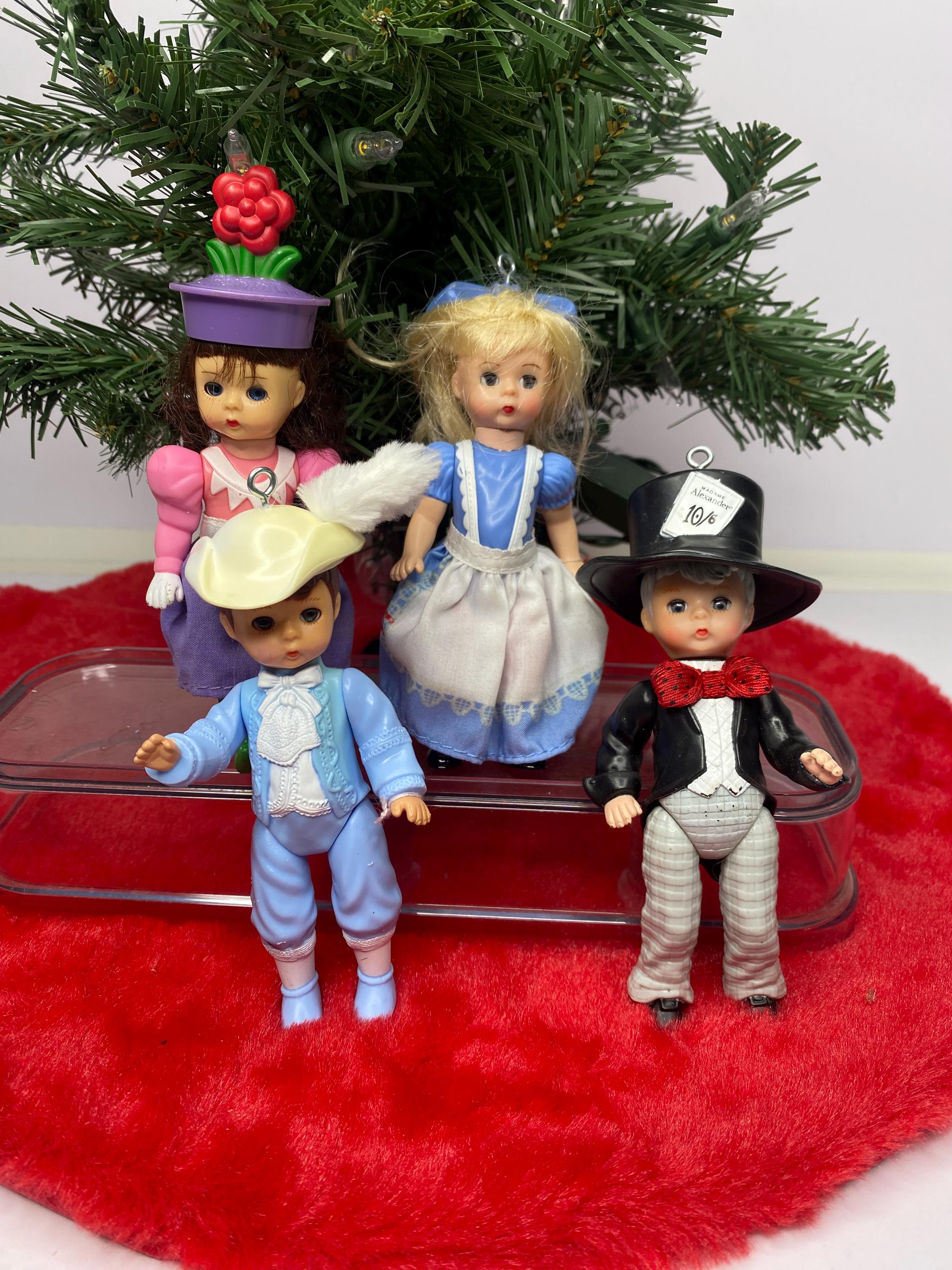 Madame Alexander Dolls Christmas Ornaments Mcdonalds 2003 Set of 4