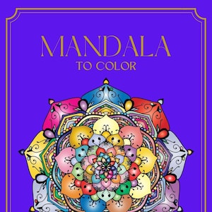 Spiritual Mandala Coloring E-Book for Adults ( 50 IMAGES TO COLOR )