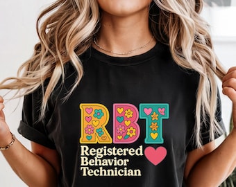 Colorful RBT Registered Behavior Technician T-Shirt, Unisex Softstyle Tee, Gift for Behavior Techs, Cute Teacher Shirt, Educational [...]
